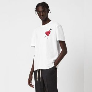 AllSaints bleeding heart crew